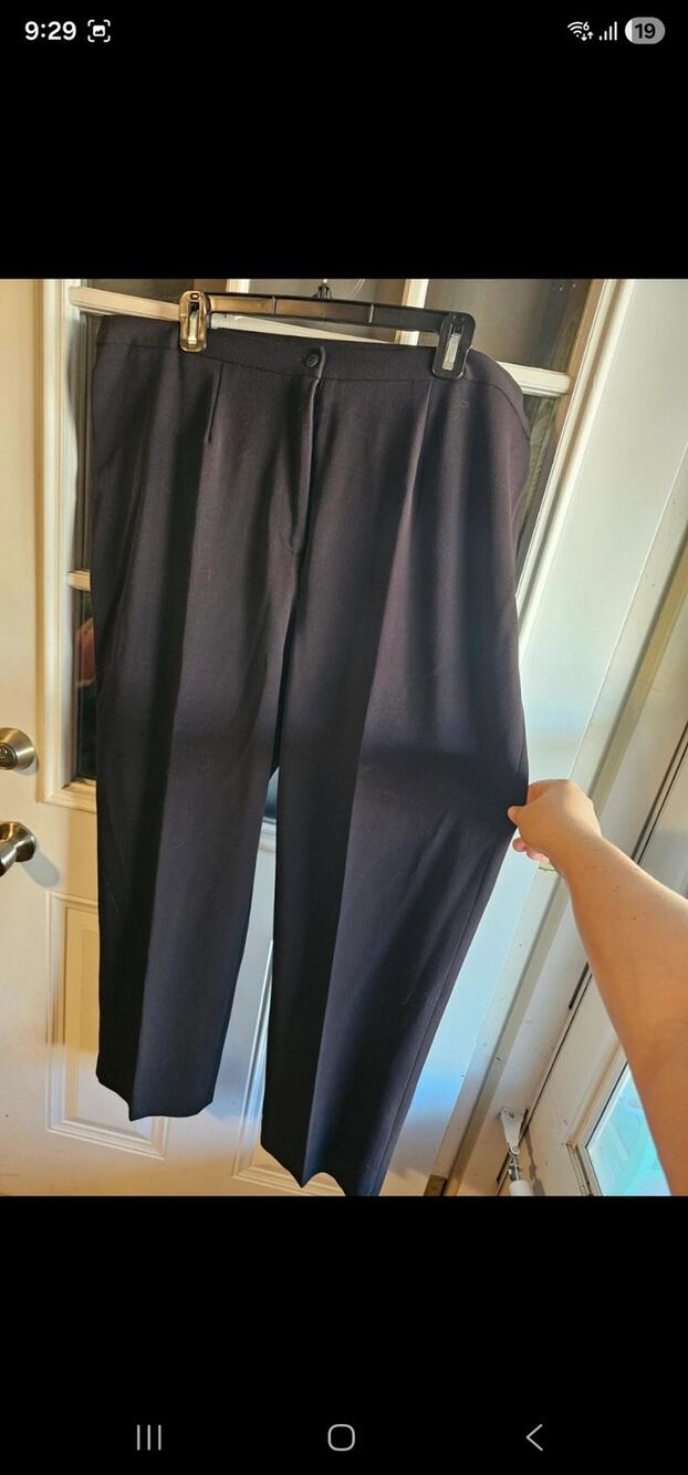 Vintage 90s Y2K Bob Mackie Studio Black Pleated Dress Pants Slacks 20W